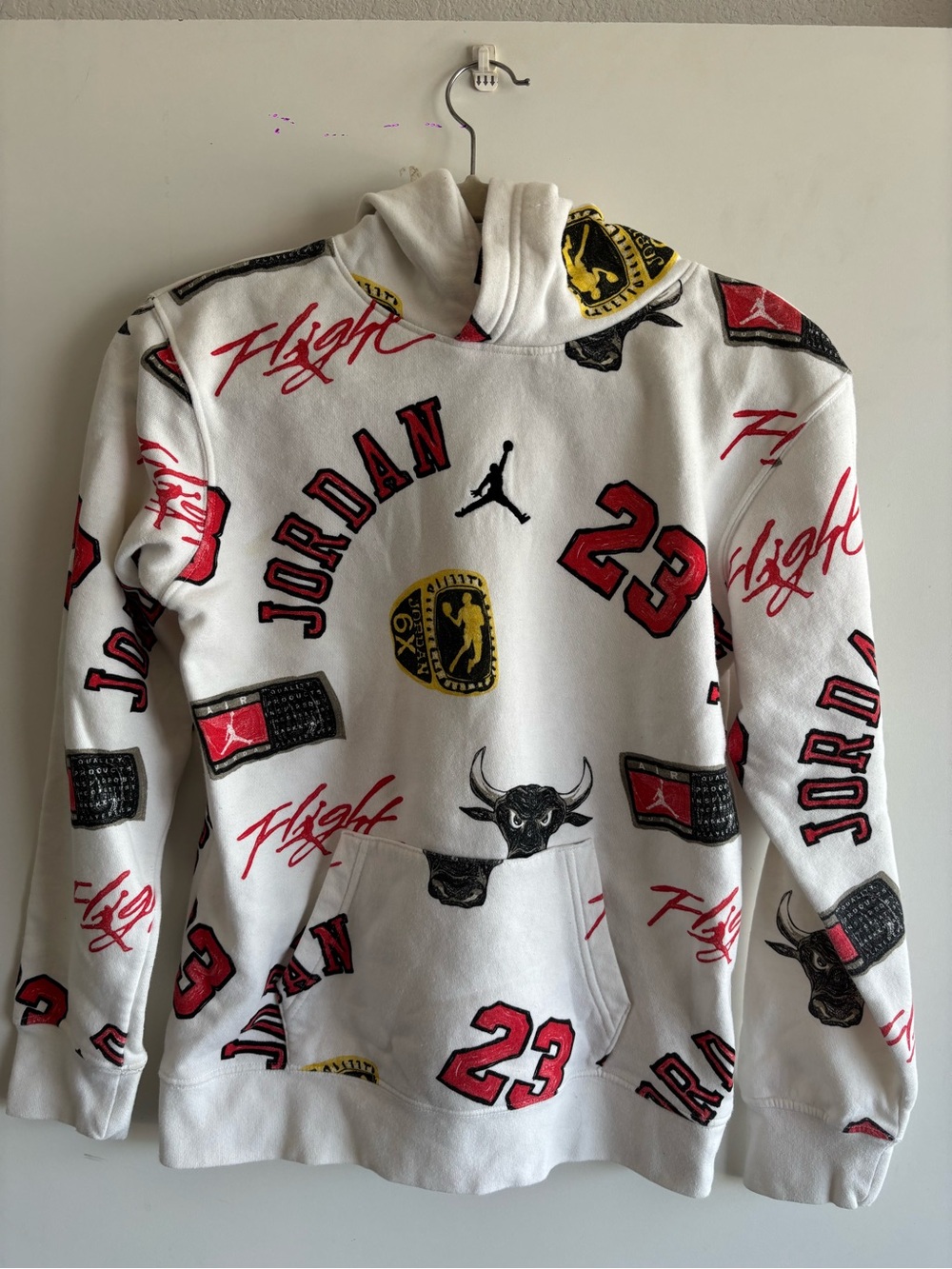Jordan Jumpman White Pullover Hoodie Sweatshirt